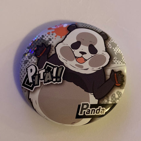 Jujutsu Kaisen - Panda - Badge - Pita! Deforme - Pita! Deforme Jujutsu Kaisen Can Badge (Takara Tomy A.R.T.S)
