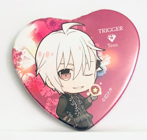 Kujou Tenn (WiSH VOYAGE) "" Idolish 7 × animatecafe trading heart-shaped cans badge ""