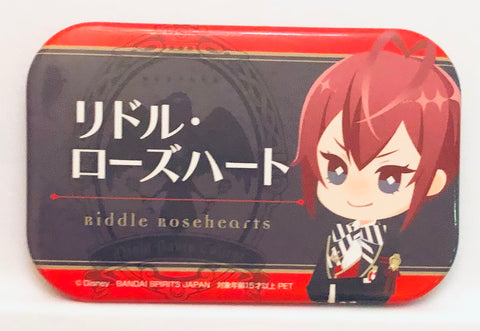 Twisted Wonderland - Riddle Rosehearts - Badge - Disney Twisted Wonderland Square Can Badge-Name Badge ver.-vol.2 - Square Badge (Bandai Namco Amusement, Bandai Spirits)