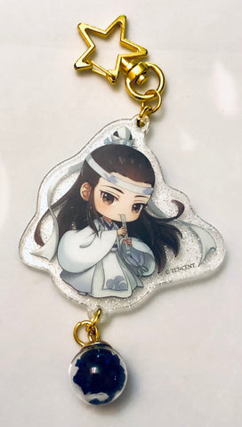 Mo Dao Zu Shi - Lan Huan - Lan Xichen - Acrylic Keychain - Double-sided Glitter Acrylic Keychain with Pendant of Crystal Glass Ball (Nan Man She)