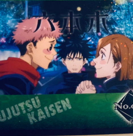 Jujutsu Kaisen - Fushiguro Megumi - Itadori Yuuji - Kugisaki Nobara - Jujutsu Kaisen Holographic Sticker