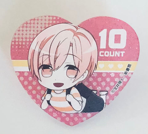 10 Count - Shirotani Tadaomi - 10 Count Heart-style Rame Acrylic Badge - Acrylic Badge - Gororin - Heart Can Badge (Medicos Entertainment)