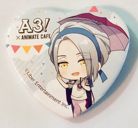 A3! - Yukishiro Azuma - A3! x Animate Cafe - Badge - Heart Can Badge - Athletic Meet Ver. - B Group (Animate)