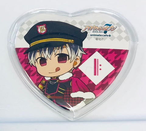 Momo - Idolish7 x animatecafe - Heart Shaped Can Badge - Looking at the Future Ver.