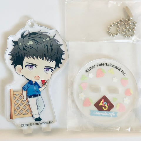 A3! - Takato Tasuku - A3! x Animate Cafe - Keyholder - Acrylic Stand - Strawberry Hunting Ver. - A Group (Animate)