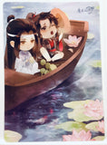Official Mo Dao Zu Shi - Wei Wuxian - Wei Ying - Lan Zhan - Lan Wangji - Shitajiki - Pencil Board - Acrylic Card - Day on the Boat at Lotus Pier (NanManShe)