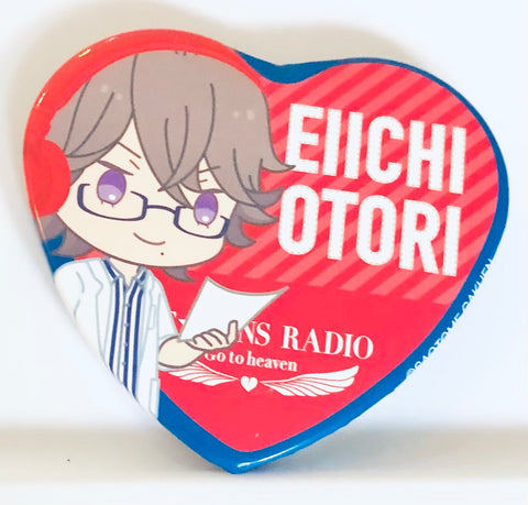 Uta no☆Prince-sama♪ - Ootori Eiichi - Badge - Uta no Prince-sama HE☆VENS RADIO ～ Go to heaven ～ Trading Heart-shaped Can Badge