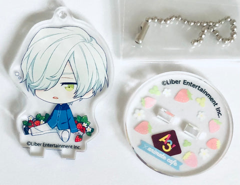 A3! - Mikage Hisoka - A3! x Animate Cafe - Keyholder - Acrylic Stand - Strawberry Hunting Ver. - A Group (Animate)