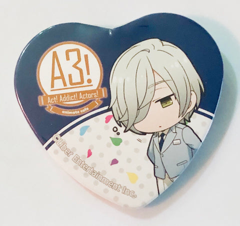 A3! - Mikage Hisoka - A3! x Animate Cafe 2 - Badge - Heart Can Badge - Hotel Style ver. (Animate)
