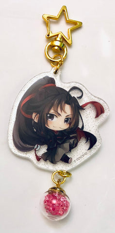 Mo Dao Zu Shi - Wei Wuxian - Wei Ying - Acrylic Keychain - Double-sided Glitter Acrylic Keychain with Pendant of Crystal Glass Ball (Nan Man She)