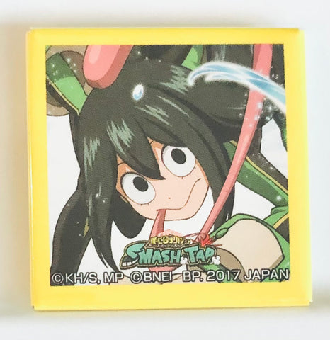 Boku no Hero Academia Smash Tap - Asui Tsuyu - Badge - Ichiban Cafe Boku no Hero Academia ~ Smash Tap Collaboration!! ~ - Ichiban Cafe Boku no Hero Academia ~ Smash Tap Collaboration!! ~ Can Badge B - Square Badge (Banpresto)