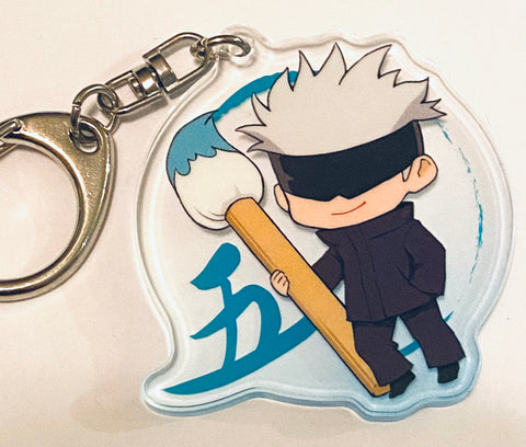 Jujutsu Kaisen - Gojou Satoru - Acrylic Keychain - Jujutsu Kaisen Fudemame Acrylic Keychain (Kitan Club)