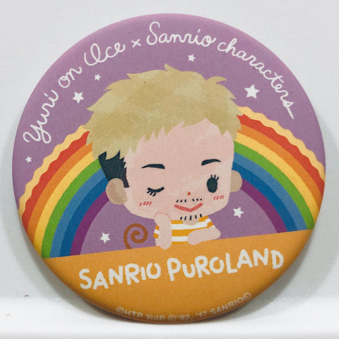 Hello Kitty - Yuri!!! on Ice - Christophe Giacometti - Osaru no monkichi - Badge - Yuri!!! on Ice × Sanrio Characters - Sanrio Puroland ver. (Sanrio)