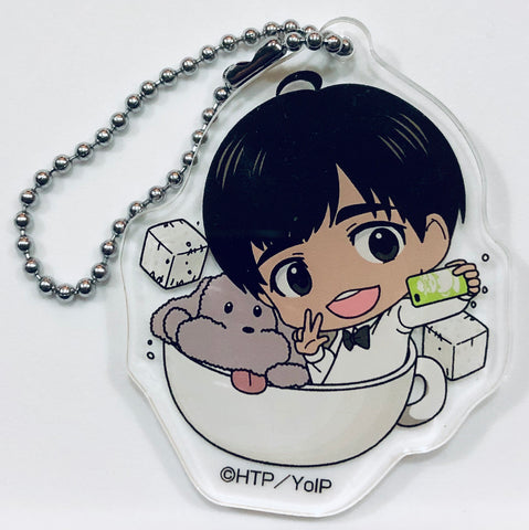 Yuri!!! on Ice - Makkachin - Phichit Chulanont - Acrylic Keychain - Keyholder - Yuri!!! on Ice Cafe - SD (Avex Pictures)