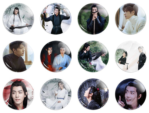 Mo Dao Zu Shi - Wei Wuxian - Wei Ying - Lan Wangji - Lan Zhan - UNOFFICIAL Can Badges