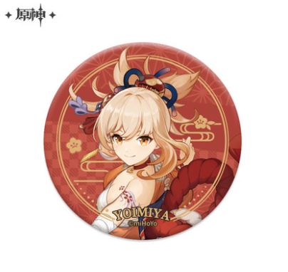 Genshin Impact - Yoimiya - Can Badge - Inatsu Castle Theme Series (Mihoyo)